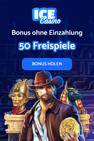 IceCasino Bonus ohne Einzahlung - 50 Freispiele Bonus holen